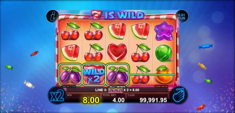 Jelly Sevens Gameplay Win