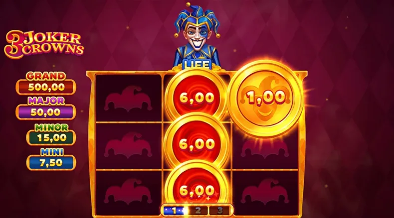 3 Joker Crowns Blue Joker