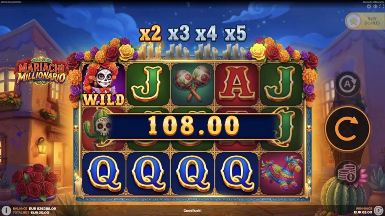 Mariachi Millionario Cascade Multiplier