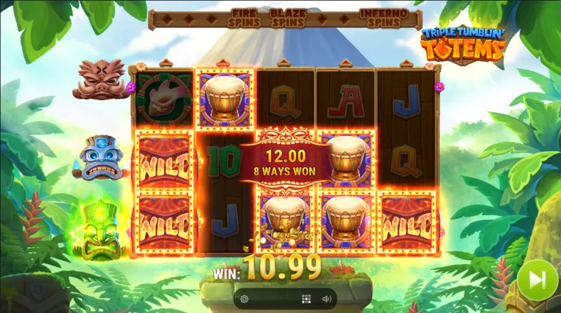 Triple Tumblin Totems Feature Gameplay