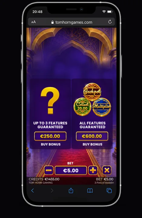 3 Pots of Aladdin Bonus Buy