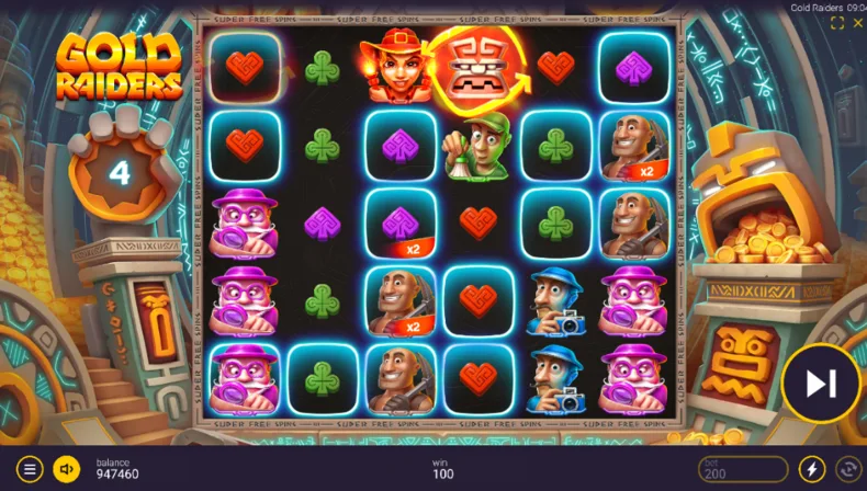Gold Raiders Super Free Spins