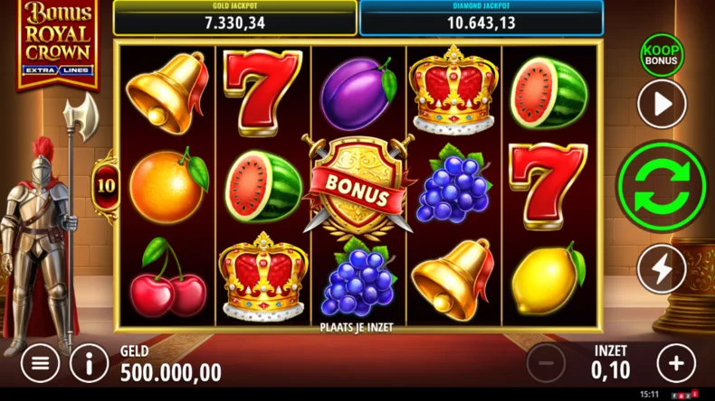 Bonus Royal Crown Extralines Base Gameplay