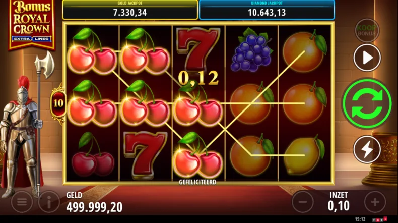 Bonus Royal Crown Extralines Base Win
