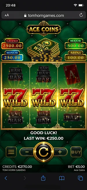 Ace Coins Base Gameplay